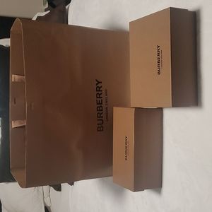 Empty Burberry Boxes with Shopping bag